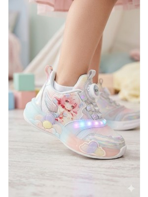 Vicco Premium Akıllı Bağcık Işıklı Kız Çocuk Spor Ayakkabı