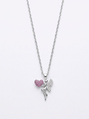 Filiya Pembe Kalpli Melek Kolye