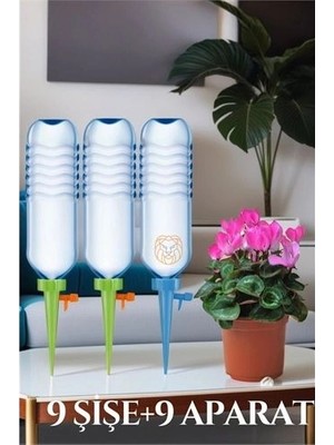 Calperia Çiçek Damlama Sulama Şişe Aparat 18 Li Set Seti