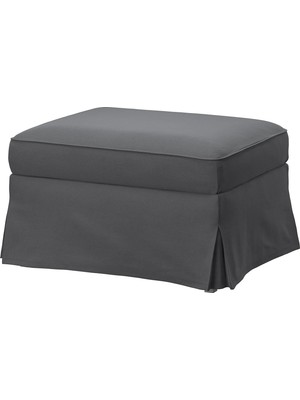 IKEA Gri Rahat Kanepe - Saklama Gözlü Puf