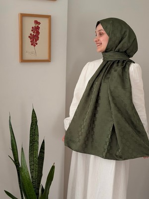 Moda Kare Desen Jakar Şal Özel Seri