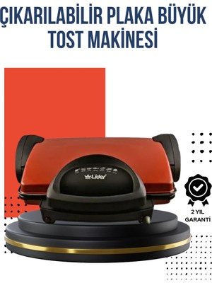 Lims Store Kompakt Izgara ve Tost Makinesi – Çıkarılabilir Plaka, Döküm Gövde