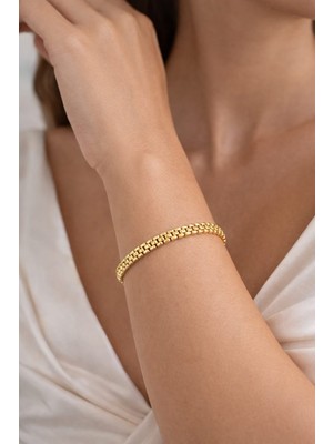 Livaz Accessories Çelik Kadın 14 K Gold Bıleklık