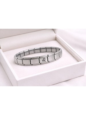 Nexgen Çelik Nomination Bileklik Aslan Burcu | Paslanmaz Çelik Burç Bilekliği | Güçlü ve Şık Tasarım