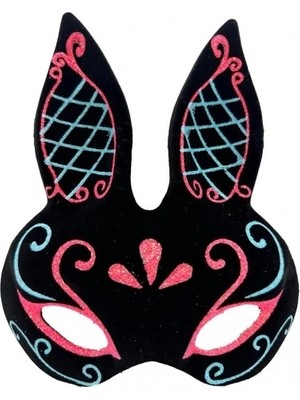 Nexgen Siyah Mavi Kırmızı Tavşan Maskesi