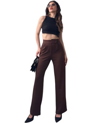 Lims Store Palazzo Pantolon- Kahverengi