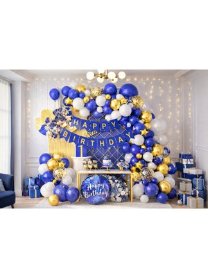 Eng Parti Dünyası 77 Parça Doğum Günü Balon Konsepti - Happy Birthday Seti ENG-B1016