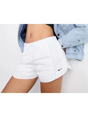 Nike Windrunner Women's Mid-Rise 5cm " Woven Shorts Beyaz Kadın Şort FV7500-100