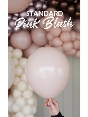 İrem Parti Dükkanı Pastel Balon Pembe Pudra (Pink Blush) 10 Adet 12 Inç 30 cm