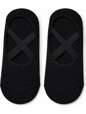 QUALITY WALKING Kadın Pilates Çorabı Kaydırmaz Taban Dikişsiz Pamuklu Babet Çorap Yoga Spor Çorab