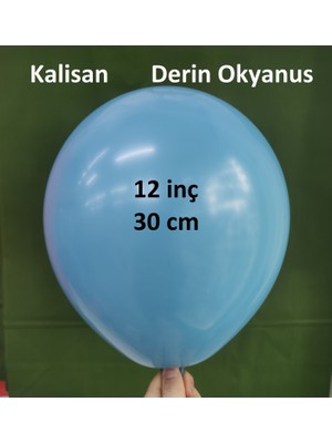 İrem Parti Dükkanı Retro Balon Deep Blue (Derin Okyanus) 12 Inç 10 Adet