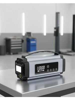 Lims Store Araçlar Için Taşınabilir Akü Takviye Hava Kompresörü ve Acil Güç Kaynağı