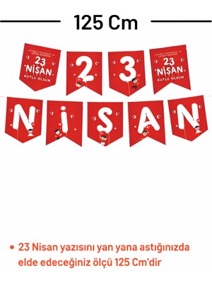 Pairla 23 Nisan Süsü 23 Nisan Hediyeleri 23 Nisan Benner ve 3 Metre Peri LED