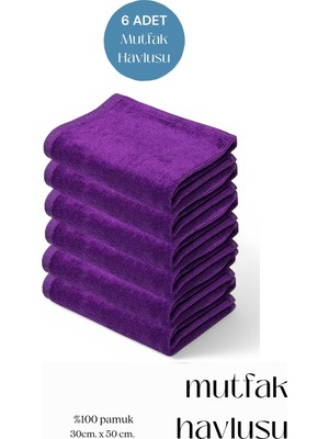 Sevilya 6 Adet Mutfak Havlusu El Yüz Havlusu