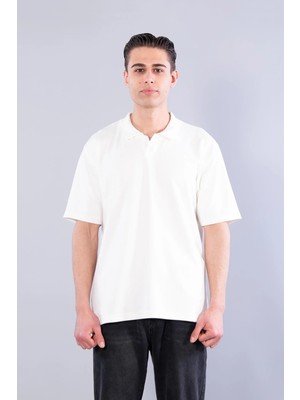 Mckanzie 4029 Yakalı Düğmesiz Modal T-shirt
