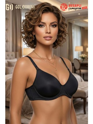 Le Jardin Premium Kadın Büyük Beden Soft Boş Cup Balenli Desteksiz Kutulu Tek Sütyen