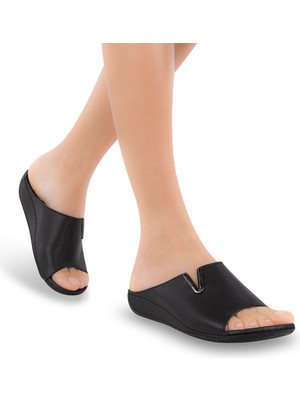 Muya , 32219-MENA , Anatomik Taban Topuk Dikeni Için Jel Destekli Dört Mevsim Kadın Günlük Terlik