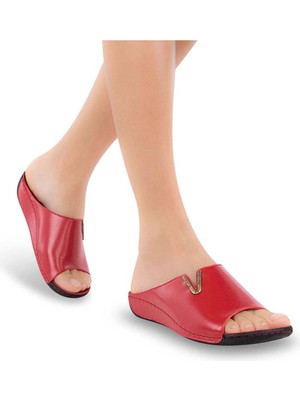 Muya , 32219-MENA , Anatomik Taban Topuk Dikeni Için Jel Destekli Dört Mevsim Kadın Günlük Terlik