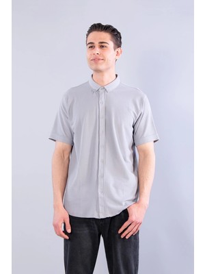 Mckanzie V7070 American Oxford Kısa Kol Gömlek