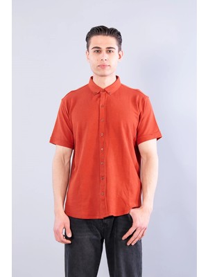 Mckanzie V7070 American Oxford Kısa Kol Gömlek