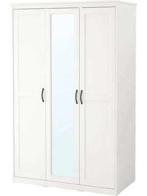 IKEA Beyaz Sağlam Kapaklı Gardırop