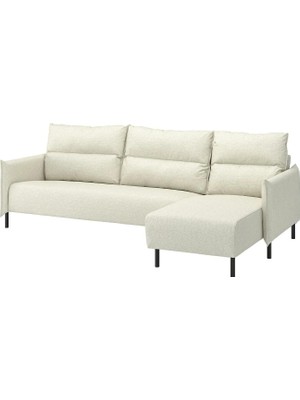 IKEA Bej Modern Kanepe - Uzanma Koltuklu 4'lü Kanepe