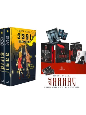 İndigo Kitap 3391 Km Serisi 2 Kitap Kutulu Ciltli ve Sarkaç 1 Kurma Bebek Yan Boyamalı Hediyeli Kutu