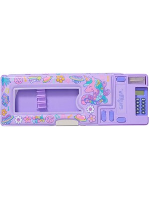 Smiggle Smıggle Otomatik Hesap Makineli Mor Unicornlu Kalem Kutu