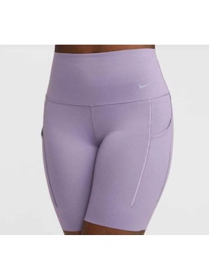 Nike Dri-Fit Women's Universa Hr 8in Short Lila Kadın Şort DQ5994-509