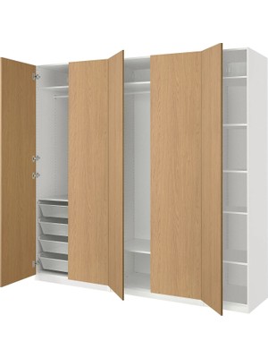 IKEA Beyaz Fonksiyonel Kapaklı Gardırop