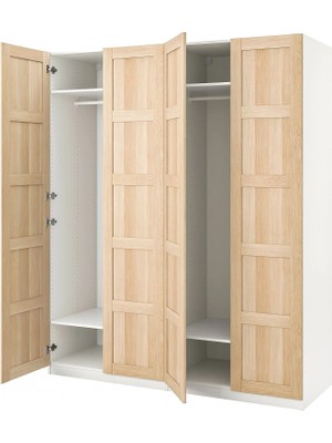 IKEA Beyaz Ferah Kapaklı Gardırop