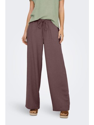 Only Jdy Kadın Keten Pantolon  Yüksek Bel Rahat Kesim Yazlık Pantolon
