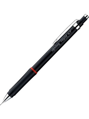 Rotring Rapid 0.7 mm Versatil Kalem Dayanıklı ve Hassas Çizim İçin Siyah Mekanik Kalem