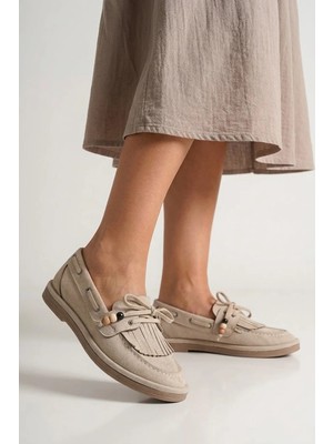 Ayakkabı Fuarı Elit BTBFZ01 Kadın Casual Ayakkabı Bej