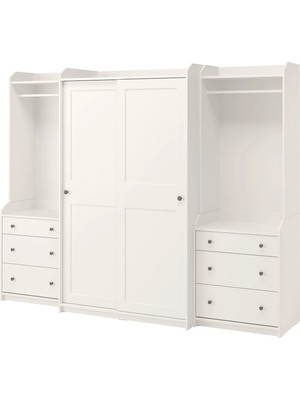 IKEA Beyaz Ferah Kapaklı Gardırop