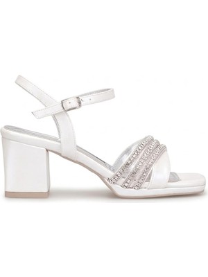 Beety 26BY130.922C Kadın Taşlı Klasik Topuklu Ayakkabı Sedef