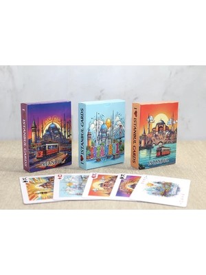 Indispensablely İstanbul Temalı İskambil Oyun Kartı Alk4350