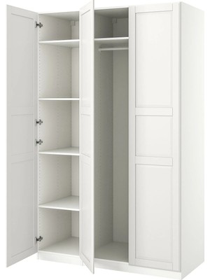 IKEA Beyaz Geniş Kapaklı Gardırop