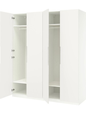IKEA Beyaz Şık Kapaklı Gardırop