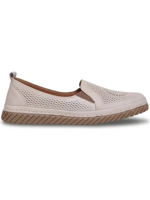 Mammamia D26YA-645 Kadın Hakiki Deri Casual Ayakkabı Gri