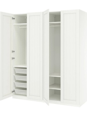 IKEA Beyaz Ferah Kapaklı Gardırop