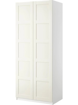 IKEA Beyaz Fonksiyonel Kapaklı Gardırop