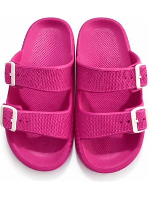 SUNYOGA  Ser&kadın Eva Çift Tokalı Terlik Ortopedik Rahat Taban Günlük Kullanım