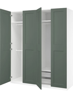 IKEA Çok Renkli Modern Kapaklı Gardırop