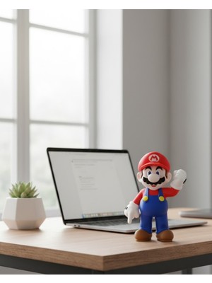 İsmiyle Al Süper Mario Dekor Figür Şık ve Eğlenceli Oyun Temalı Biblo