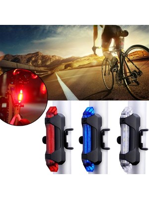 SHC4200 Fonksyonlu Bisiklet Arka Stop Uyarı Ikaz Işığı Şarjlı 4 Modlu Lamba