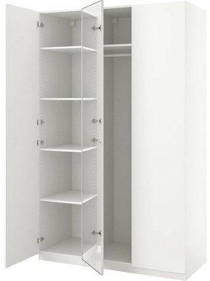 IKEA Beyaz Fonksiyonel Kapaklı Gardırop