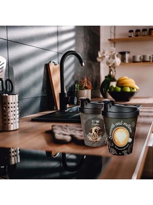 İsmiyle Al Kahve Bardağı - Termoslu 400ML - 13,5 Oz