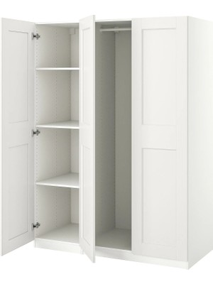IKEA Beyaz Geniş Kapaklı Gardırop