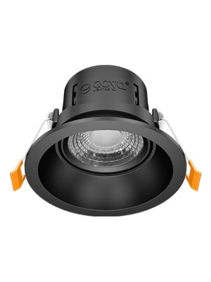 Cob LED Sıva Altı Yuvarlak Siyah Kasa 8W 3000K Goya